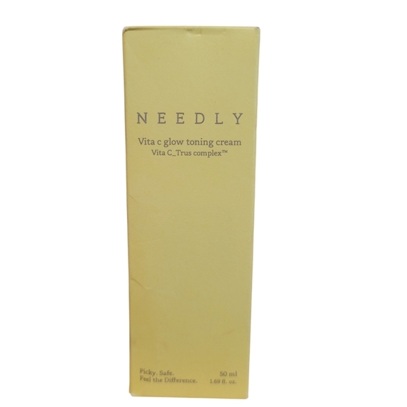 Needly Vita C Glow Toning Cream Brightening Cream Anti Aging 1.69oz Sealed - Picture 1 of 2